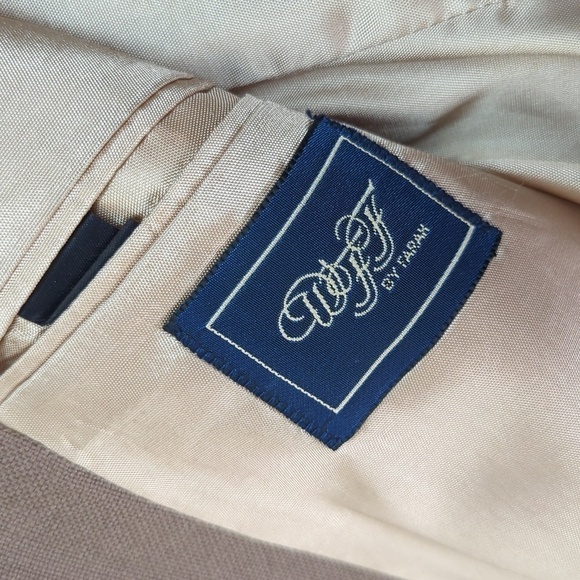 Woff Farah Tweed Blazer Brown 38L preppy Business casual academic nautical - Picture 9 of 10